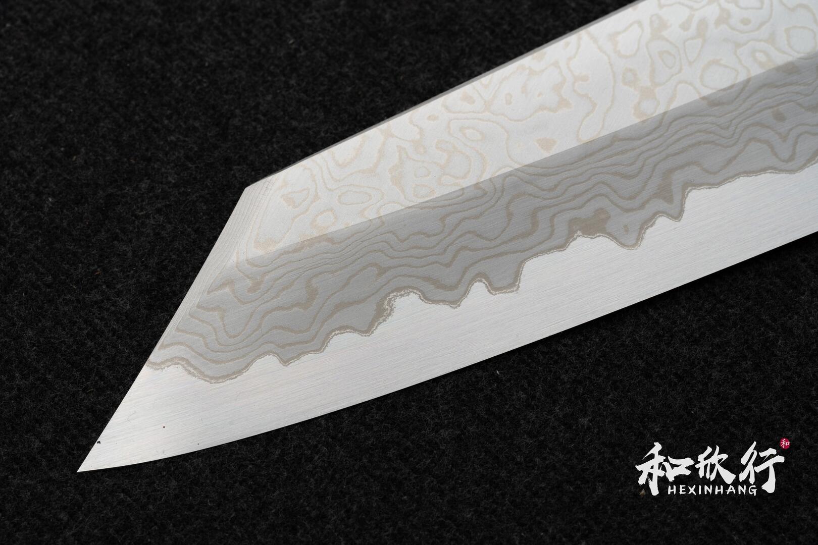 Baba Hamono Kagekiyo Aogami #1 clad with stainless steel Kiritsuke